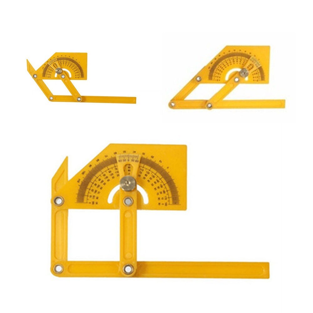 Ruler Tool Goniometer Angle Finder Miter Gauge Arm Measuring Plastic Protractor