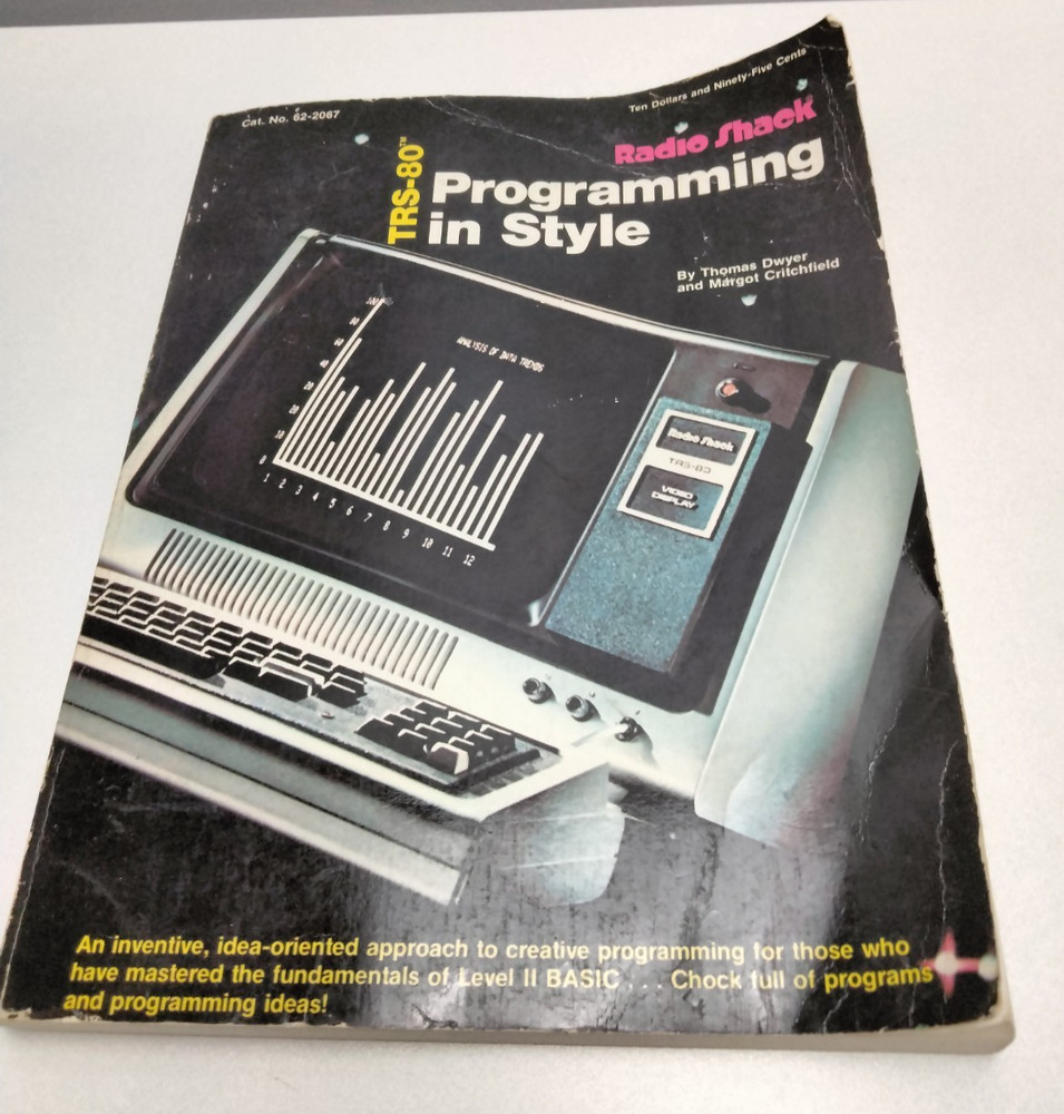 TRS-80 Programming in Style Radio Shack Book 1983 Vintage BASIC Computer Manual