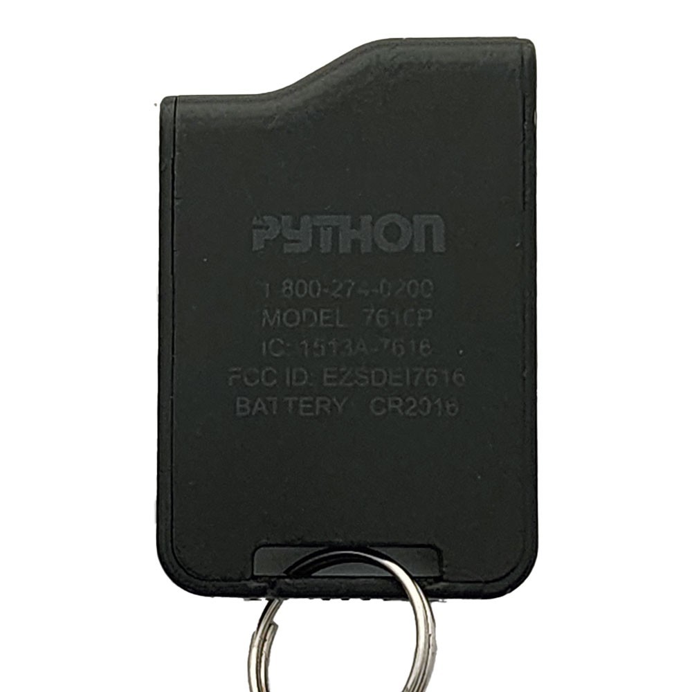 1-button PYTHON (DEI) 7616P Keyfob Remote FCC ID EZSDEI7616