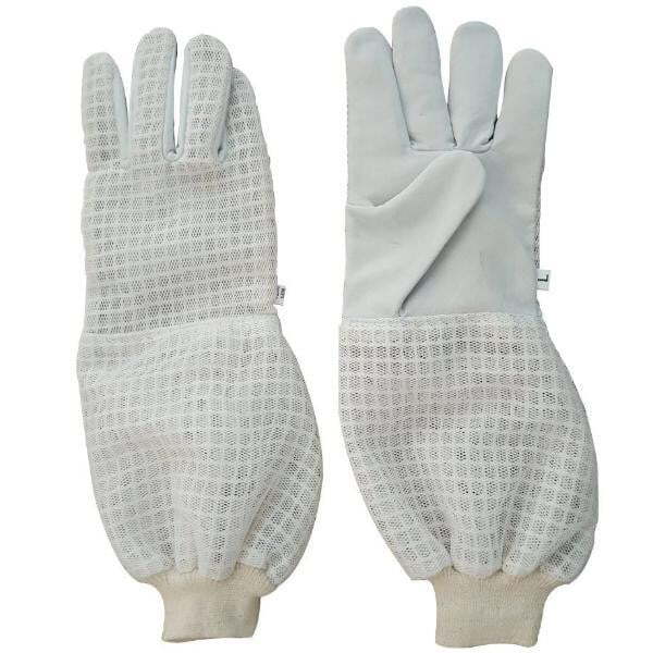 OZ ARMOUR 3 Layer Mesh Ventilated Beekeeping Cowhide Gloves