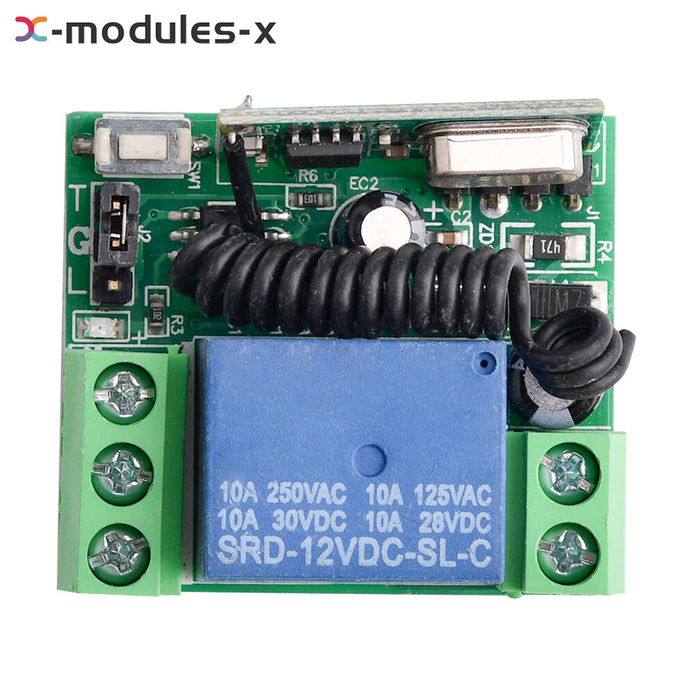 DC 12V 10A Relay 1CH Wireless RF Remote Control Switch Transmitter+ Receiver New
