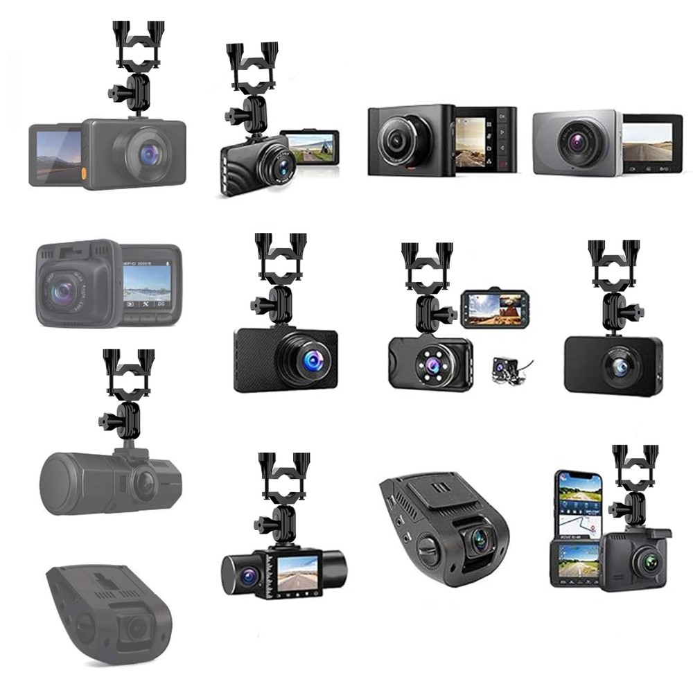 Dash Cam Mount, Rearview Mirror Bracket Installation Kit, for Rove Black