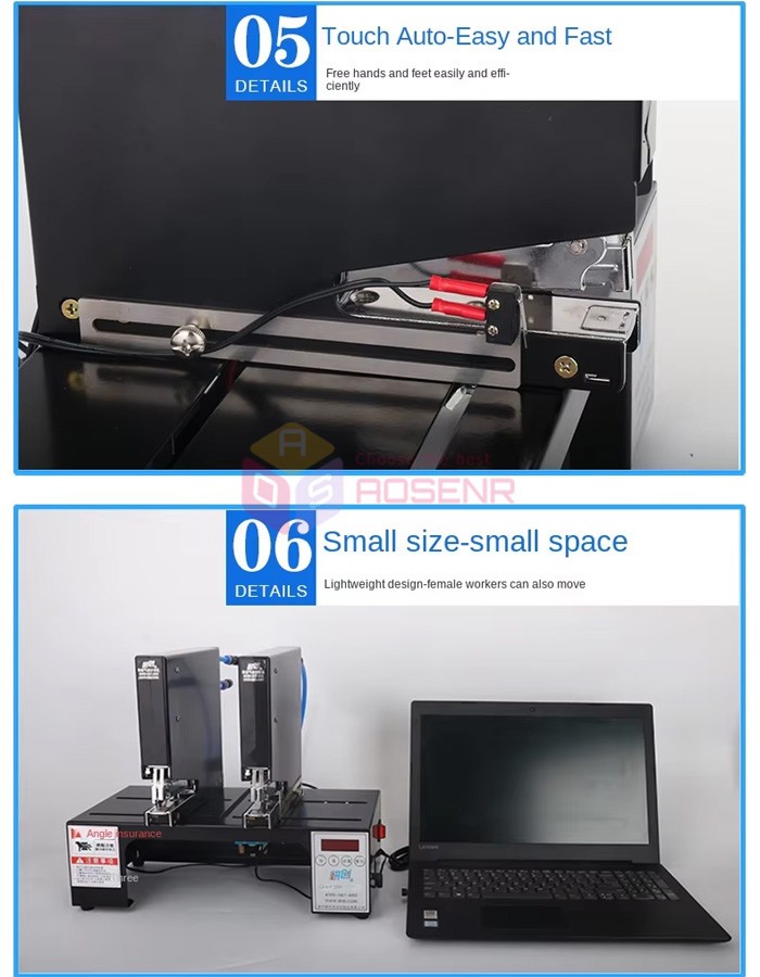 Three-head Pneumatic Stapler Pneumatic Binding Machine Automatic Binder 110V