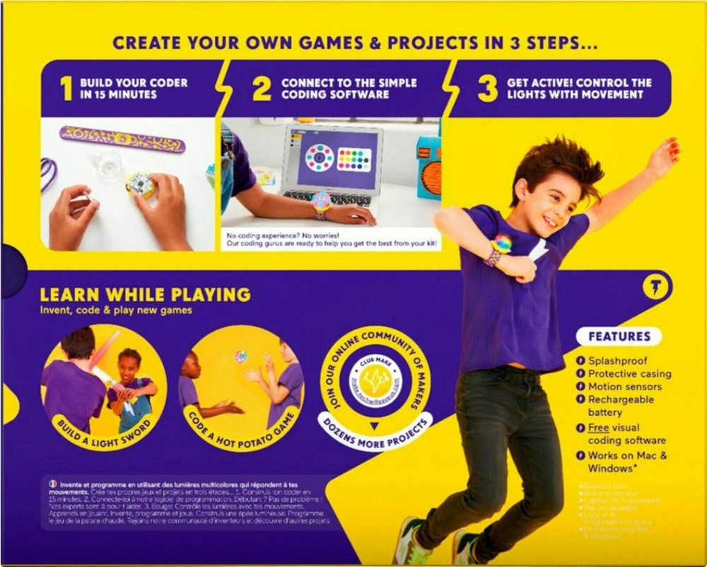 NEW Tech Will Save Us Creative Coder Kit Wearable Programmable STEM Activity
