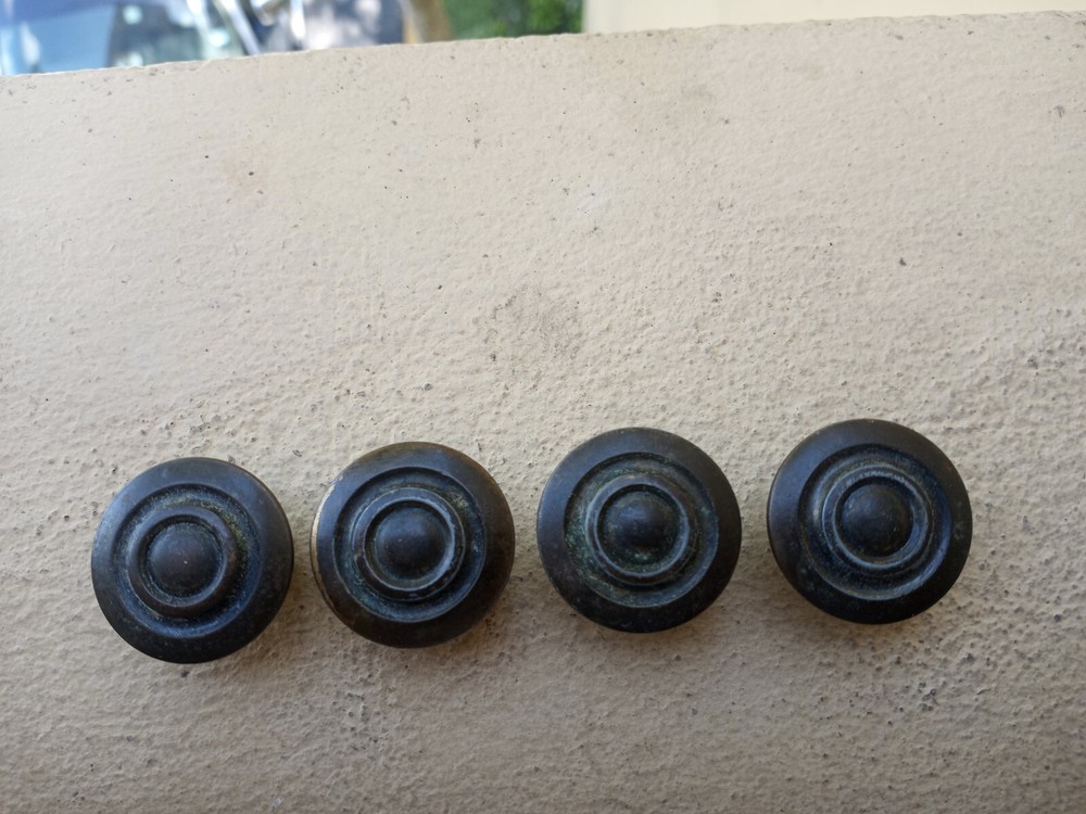 4 cabinet drawer closet handles and knobs lot brass