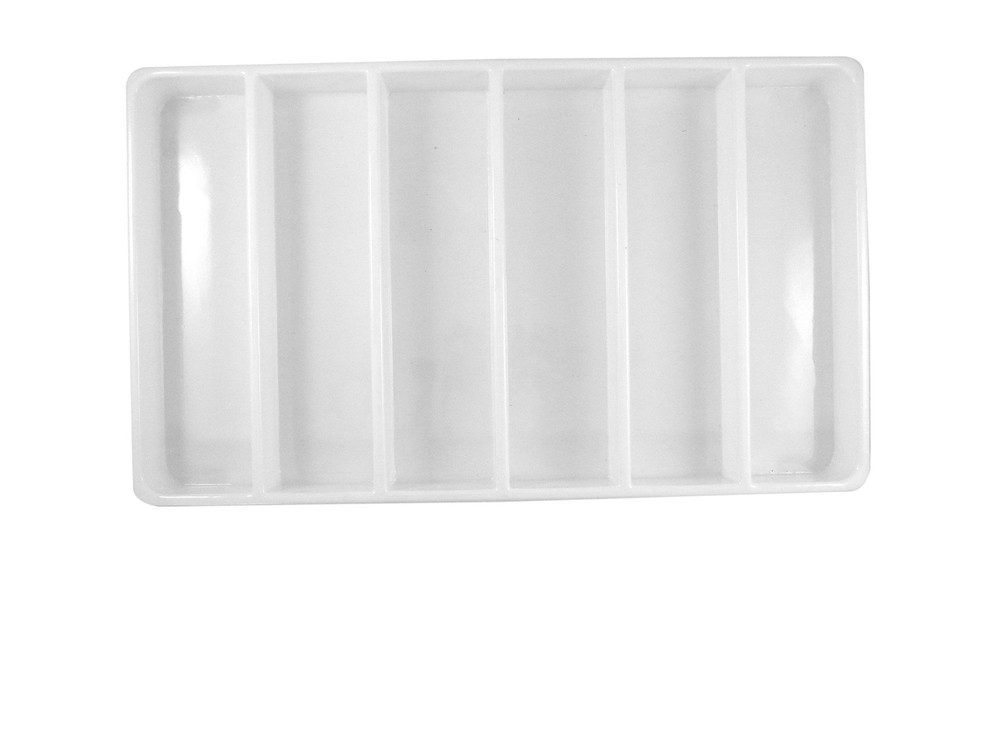Heavy Duty Jet-Stone White or Black Stackable Plastic Compartment Tray