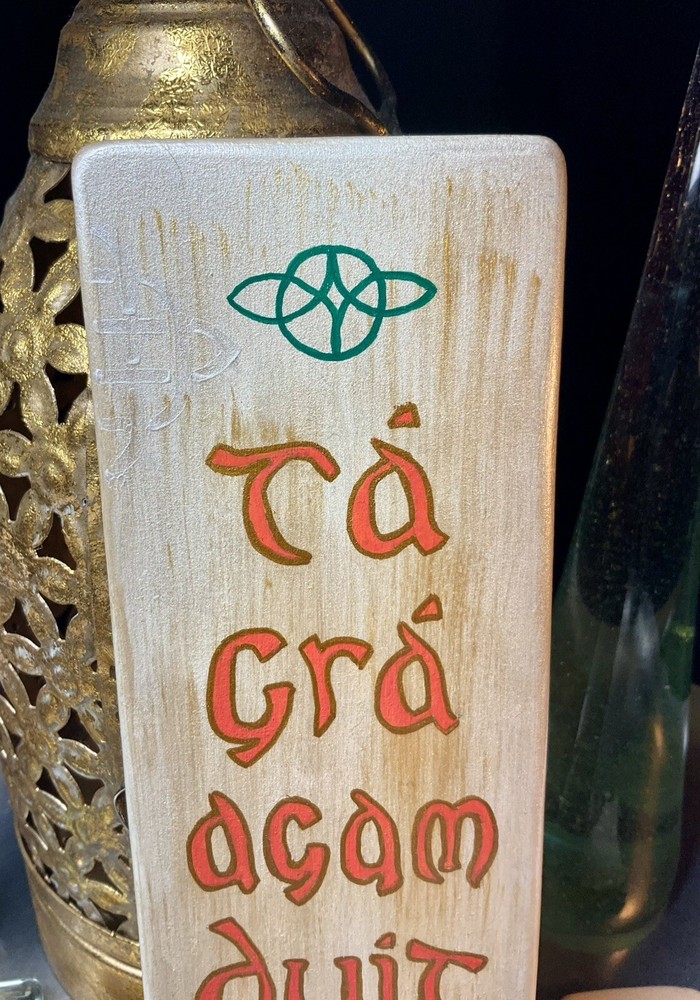 Wooden Handcrafted /Painted Message Board, Irish Theme