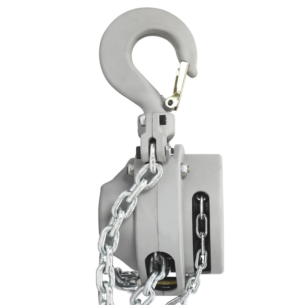 3 Ton Chain Hoist with 20 FT Lifting Chain Hook Latch Overhead Rigging