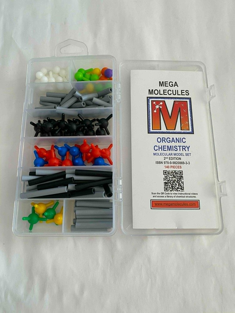 Organic Chemistry Molecular Model Set 2nd Edition ( 140 pcs ) Mega Molecules USA