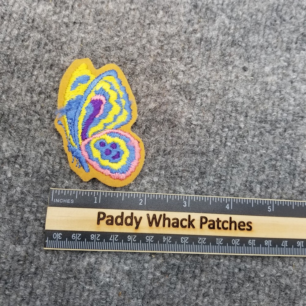 Vintage Butterfly Patch Colorful 70s 80s