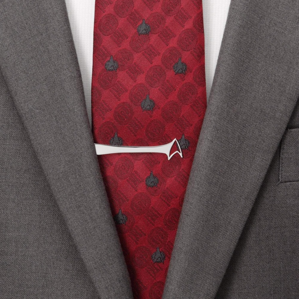 Star Trek Sterling Silver Cutout Delta Shield Tie Bar