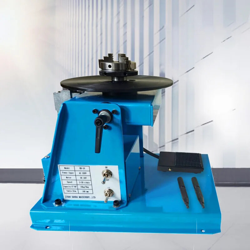 Compact Welding Positioner Combined Automatic Welding Turntable HD-10 220V