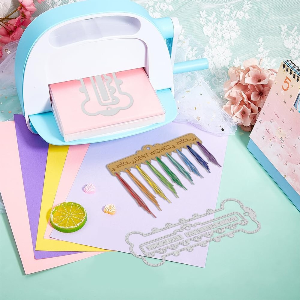 GLOBLELAND Nested Thread Spool Cutting Dies for Card Making Floss Bobbin Die ...