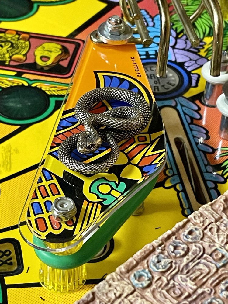 Indiana Jones Pinball Machine Snake Mod (SOLID BRASS!!)