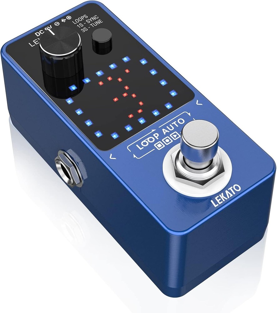 Advanced Guitar Loop Pedal: 18 Min Record, USB Save, Analog-Dry-Through