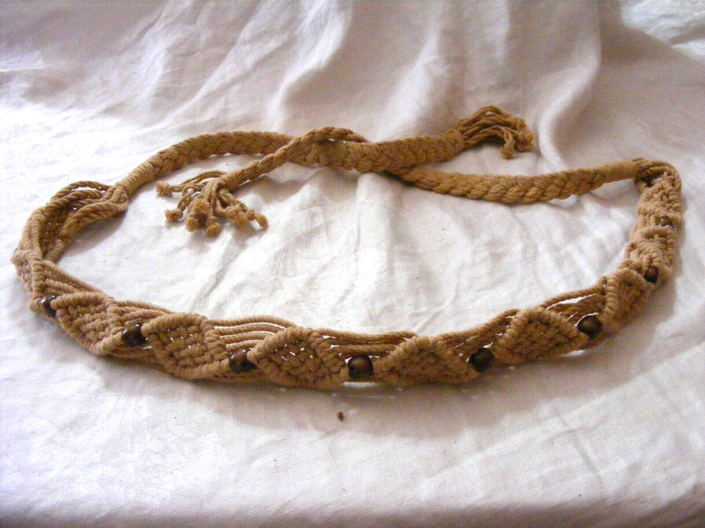 Vintage Braided Belt Bead Inlets