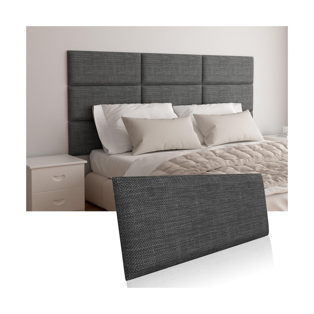 Upholstered Wall Mounted Headboard, Acoustic Wall Panel, Peel and Stick Wall ...