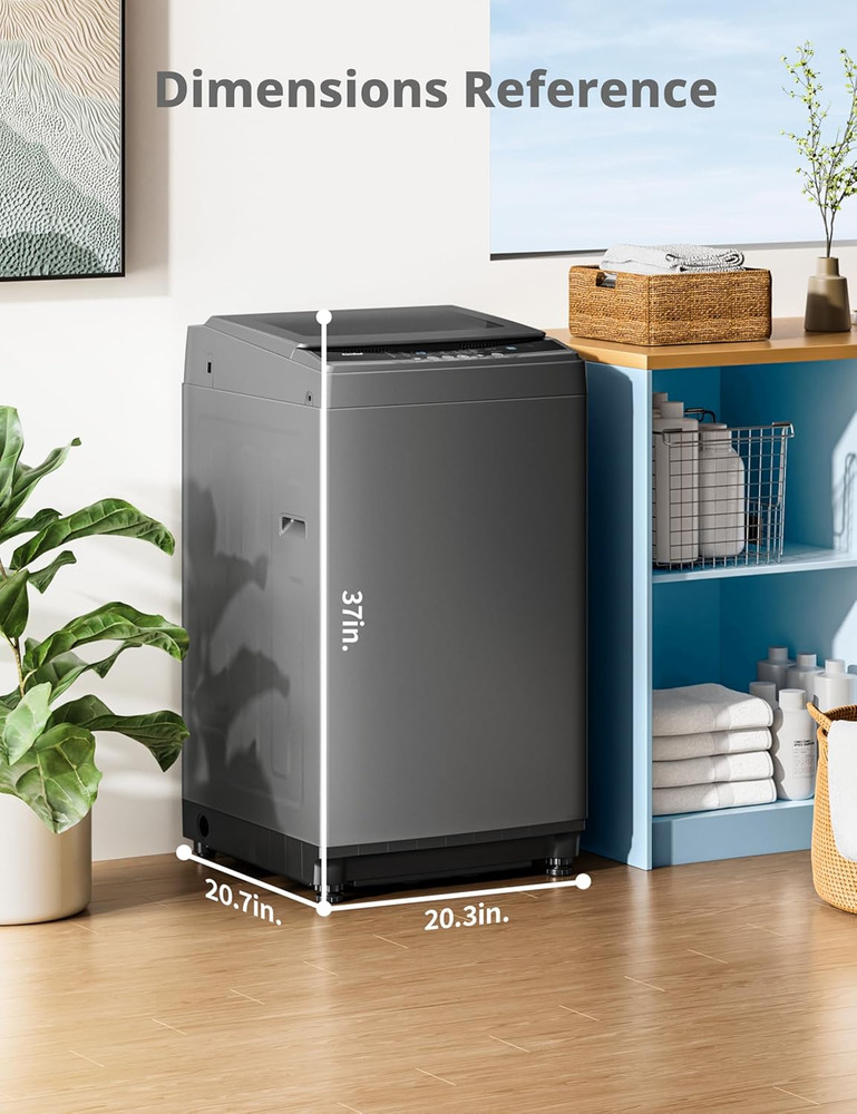 COMFEE’ 1.6 Cu.Ft Portable Washing Machine, 11Lbs Capacity Fully Automatic Compa