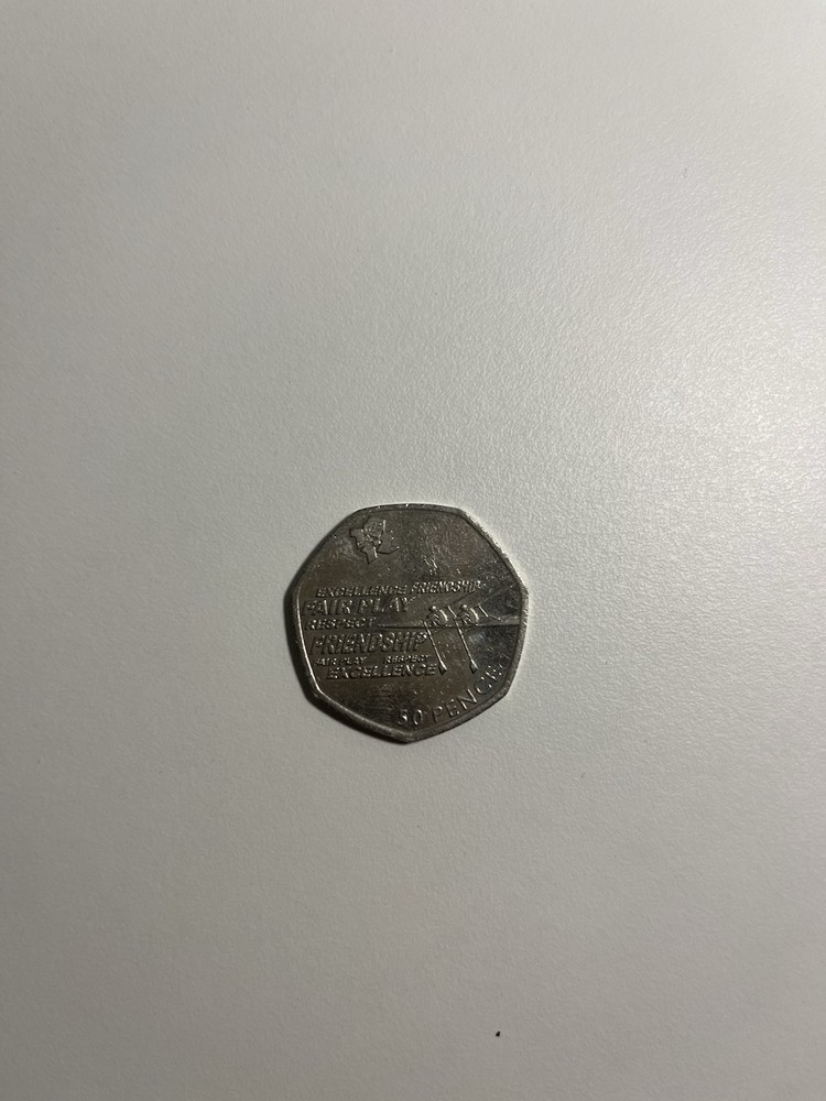 2011-2012 Olympic Rowing 50p Coin, Circulated