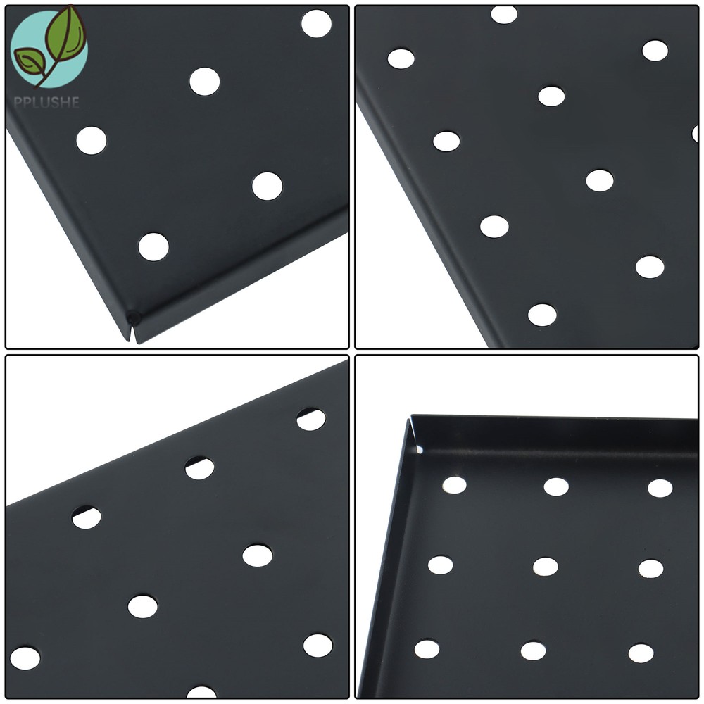 4Pcs Heavy Duty Metal Pegboard Panel Wall Organizer Panel Storage Hanger 12"×12"