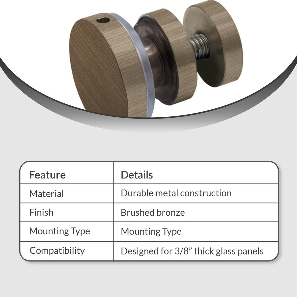 FHC DENF1BBRZ Denali Roller Bracket - Brushed Bronze