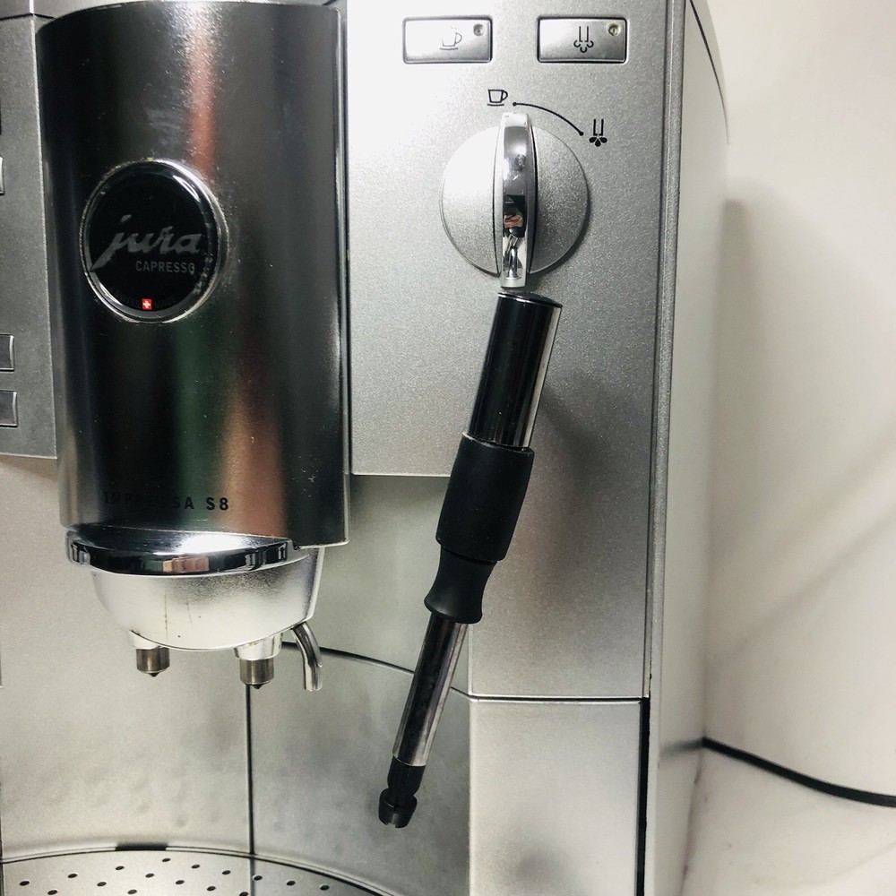 Jura Impressa S8 Silver One-Touch Espresso Machine Fully Automatic Coffee Maker