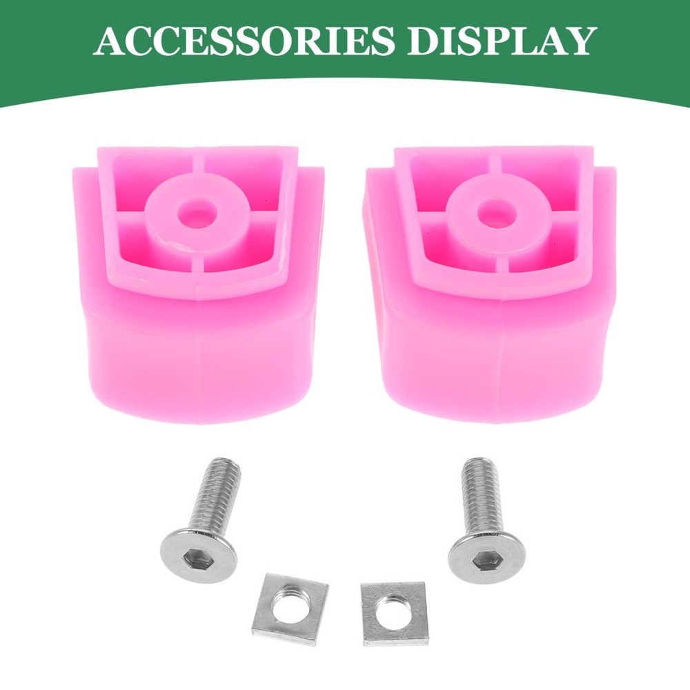 2pcs Inline Roller Skates Brake - Pink Stopper Block Replacement Skate
