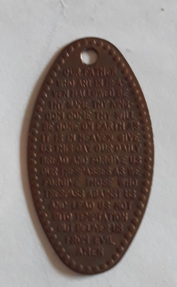 Lord's Prayer from a coin vending machine