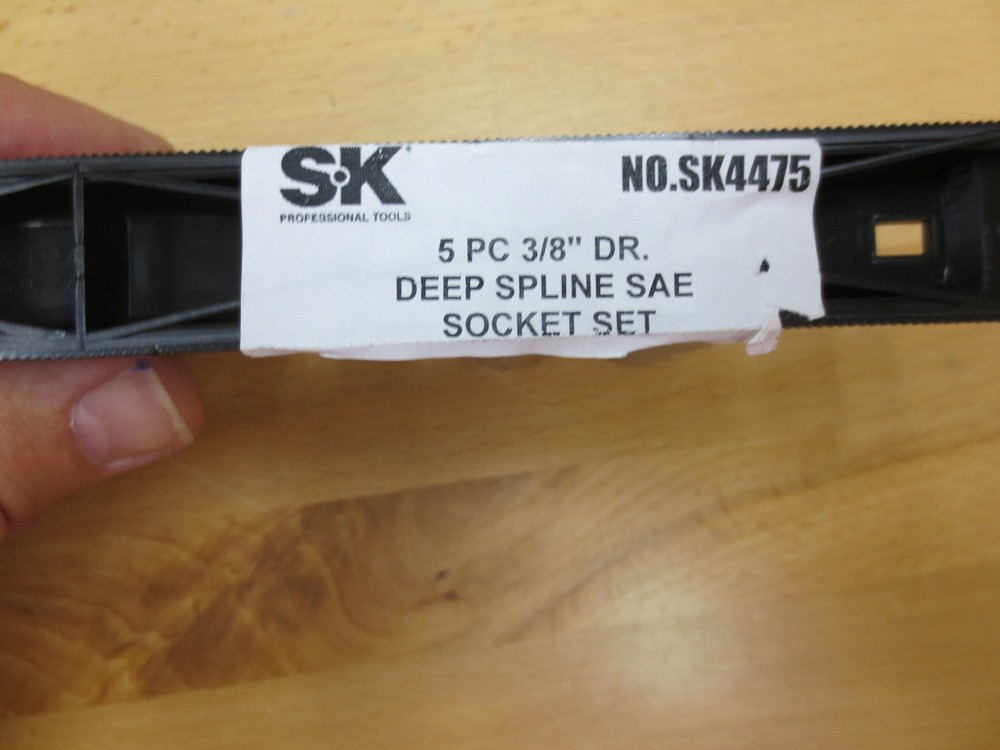 SK 4475 5 Pc., 3/8" Drive, SAE, Deep, Socket Set (Universal Spline) USA!