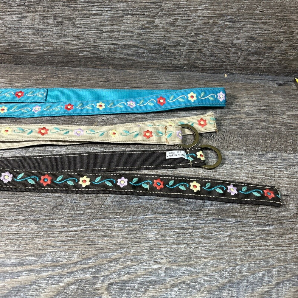 3 Women’s Fabric Belts 12 S  & 12 R