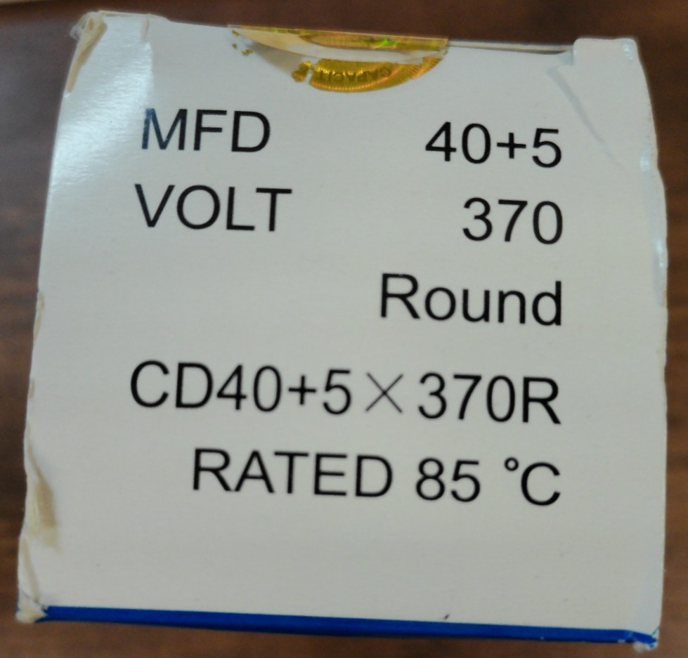 Supco Run Capacitor CS40+5x370R