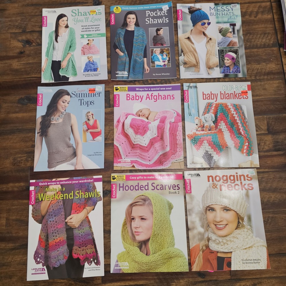 Leisure Arts Book Lot. 21 Pattern Boks