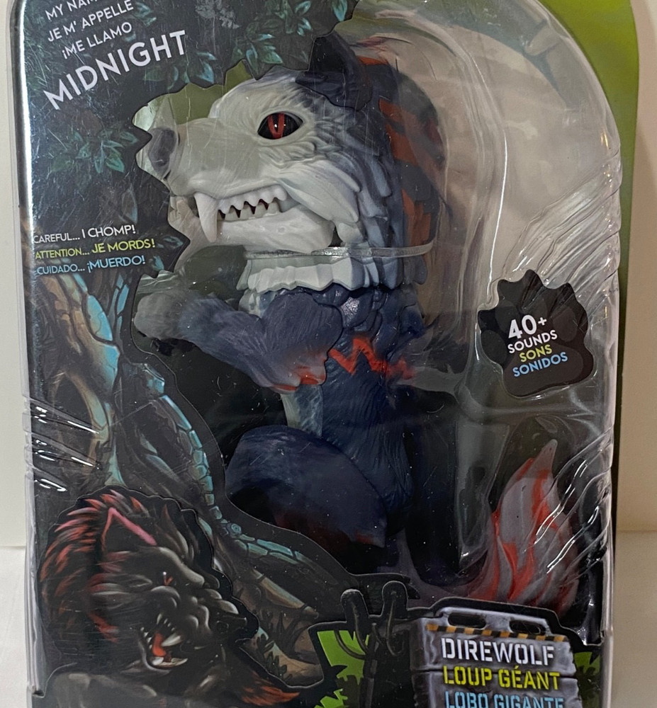 WowWee Fingerlings Untamed Dire Wolf Midnight Interactive Toy NEW
