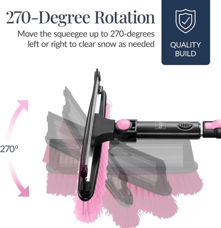 39" Extendable Snow Brush Ice Scraper Squeegee Car Winter Kit, New