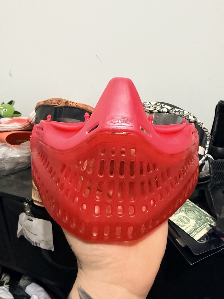 OG Old School JT Paintball Goggle Mask Red IZE BOTTOM