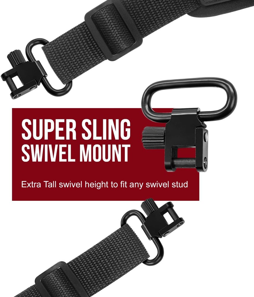 Muzzle-Loaders Neoprene Rifle Sling w/ Quick Detach Swivels