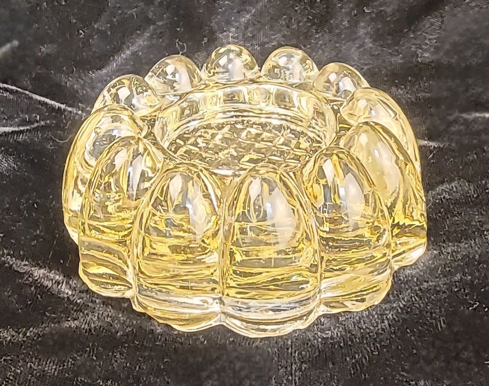 Vintage Pressed Glass "Boopie" Candle Holder