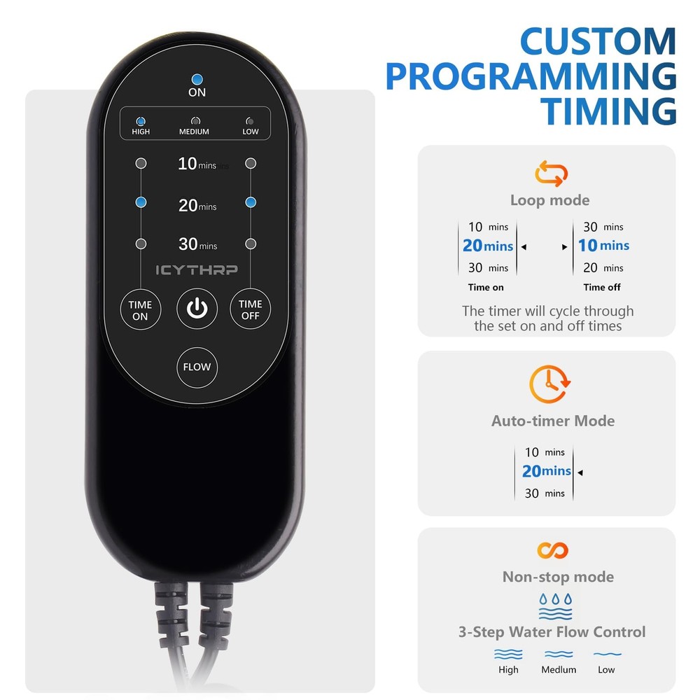 Cold Therapy Machine with Programmable Timer Portable Ice Machine for Knee Af...
