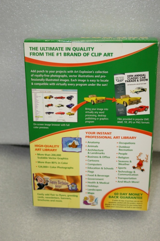 Nova Development Art Explosion 500,000 Software 41026 Windows XP Vista 7