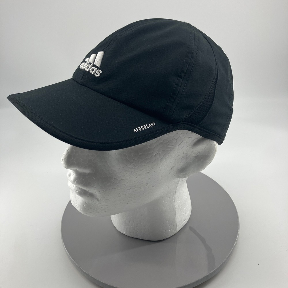 Adidas Aeroready Black Strapback Hat Cap Black One Size Breathable