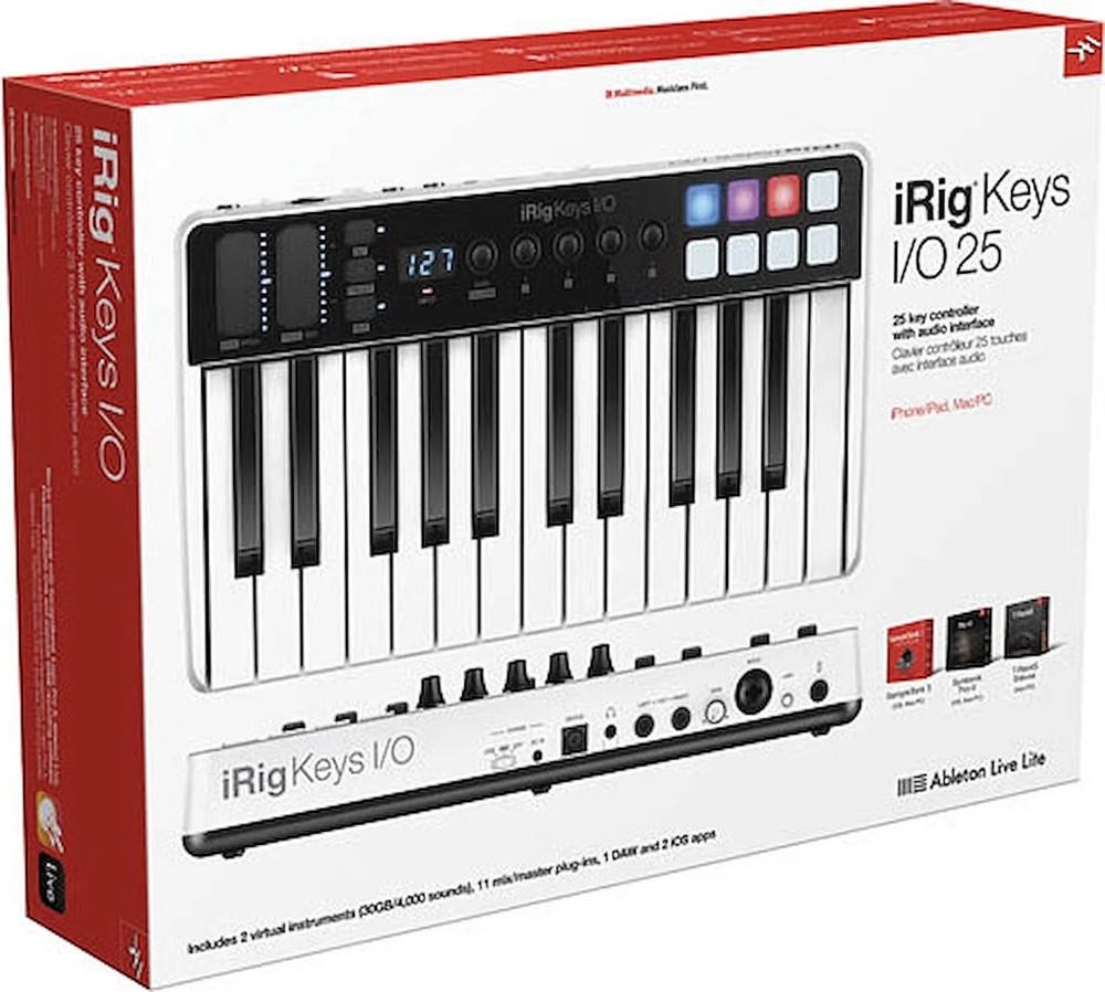 iRig Keys I/O 25 - 25-Key Keyboard Controller for Mac, PC and iOS