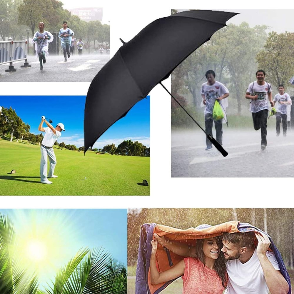 Big Umbrella Large Golf Umbrella 60 Inch Automatic Open Extra Large Windproof Um