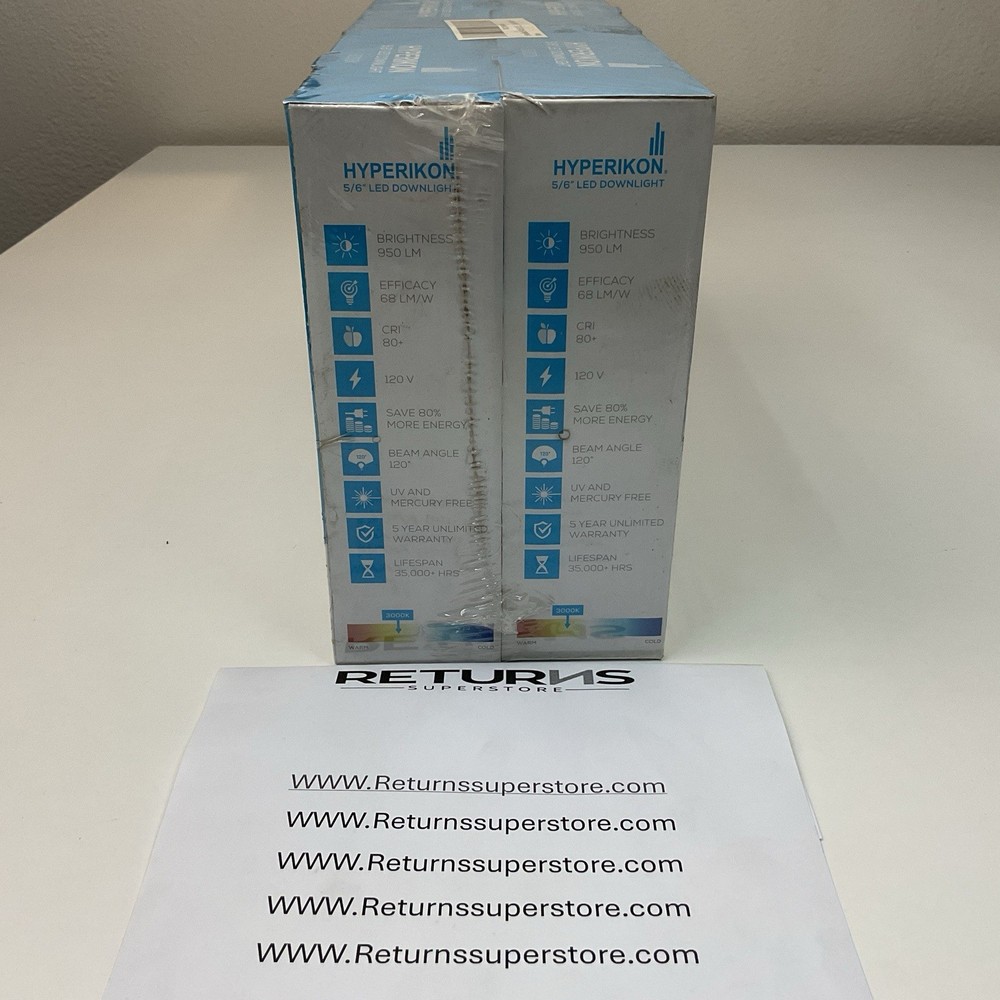 Hyperikon 5/6” LED Downlight 14W 3000K Non-dimmable E26 Base - 4 PACK