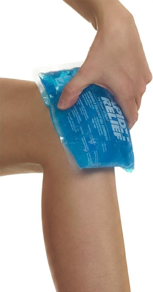Compact 4" x 6" Reusable Gel Pack for Targeted Hot & Cold Therapy Relief
