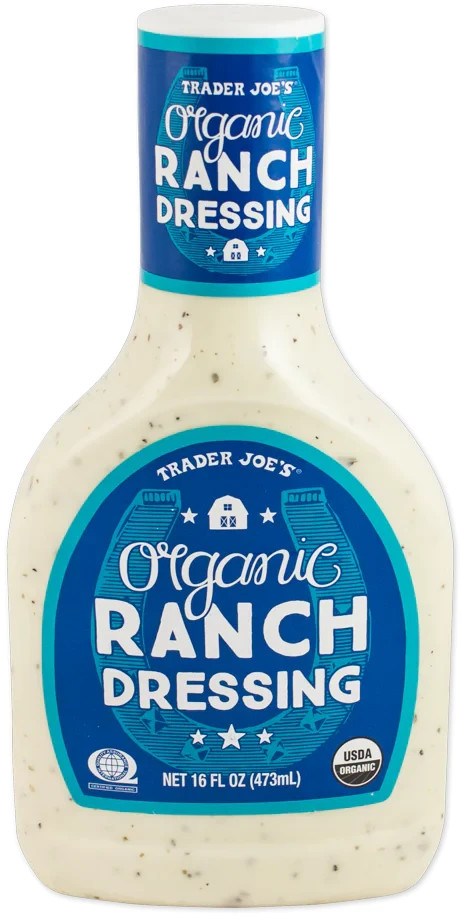 2 X Trader Joe's Organic Ranch Dressing 16 oz each