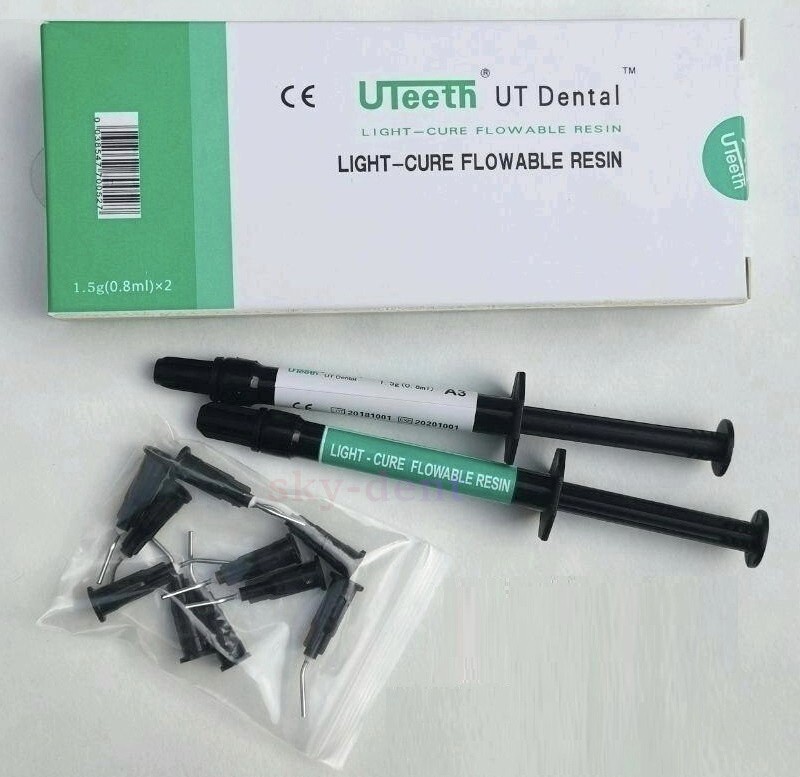 UTeeth Dental Composite Resin Flowable Light Cure Flow A1 A2 A3 Bonding Adhesive