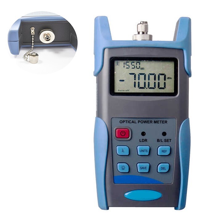 Portable Optical Power Meter Wavelength Identification Frequency Detection