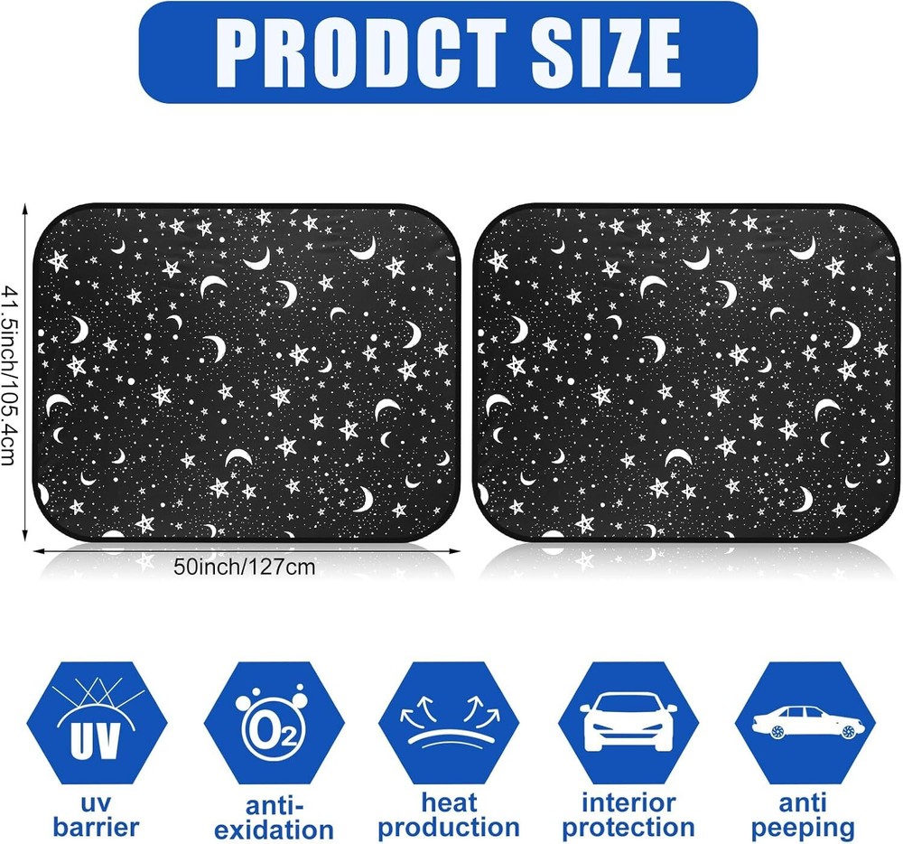 RV Bus Windshield Sun Shade for Front Window Foldable Cover UV Protector Curtain