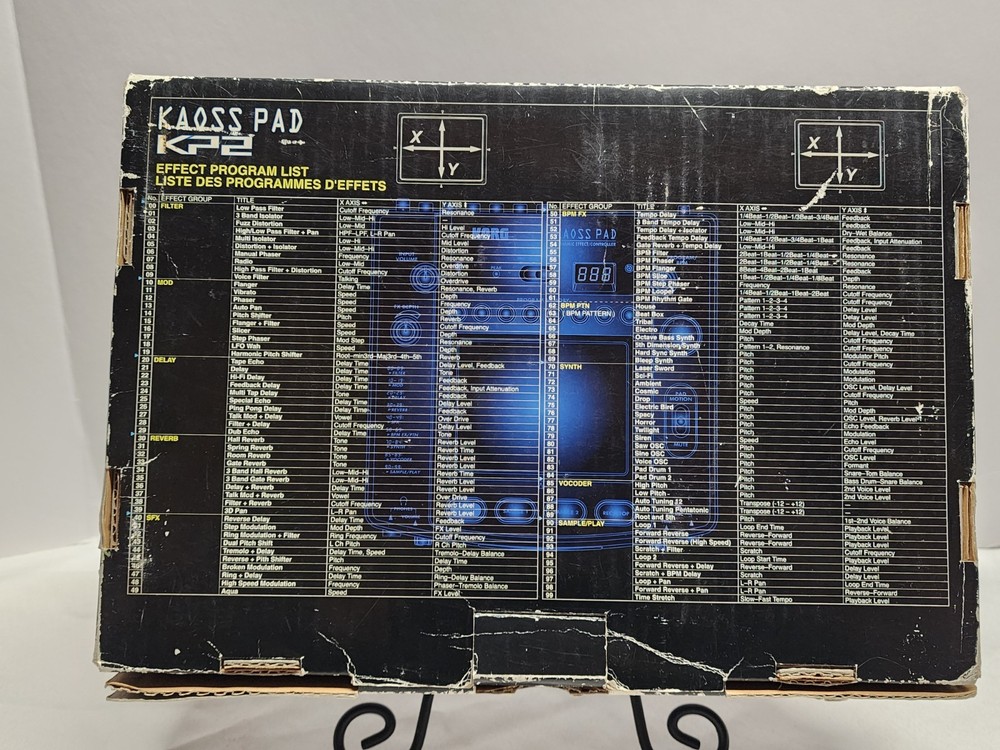 Korg KP2 Kaoss Pad Dynamic Effects Controller Powers up (For Parts)