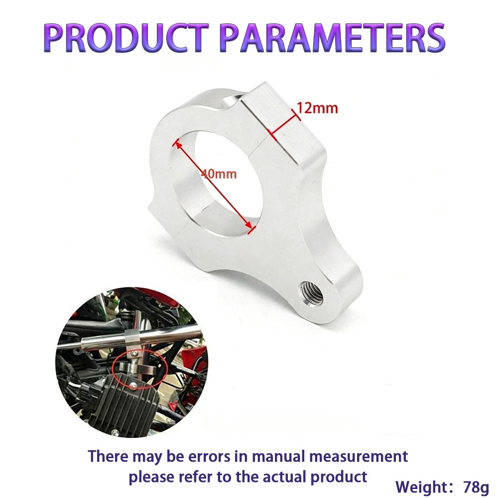 42mm Motorcycle Aluminium Steering Damper Fork Frame Mounting Clamp Bracket